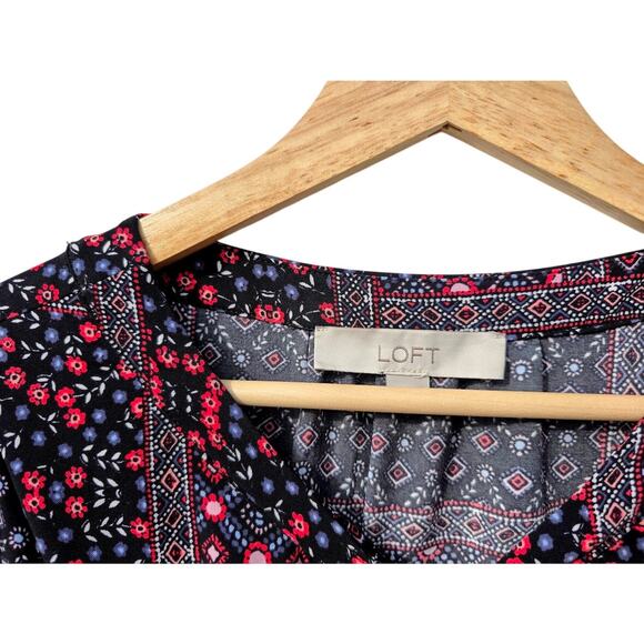 Loft Boho Keyhole Mini Dress S - Picture 5 of 8